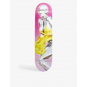 MEDICOM/Sexy Robot 03 graphic-print wooden skateboard deck ★ Outlet